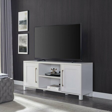 HUDSON & CANAL 65 in. Chabot Rectangular TV Stand White TV1421